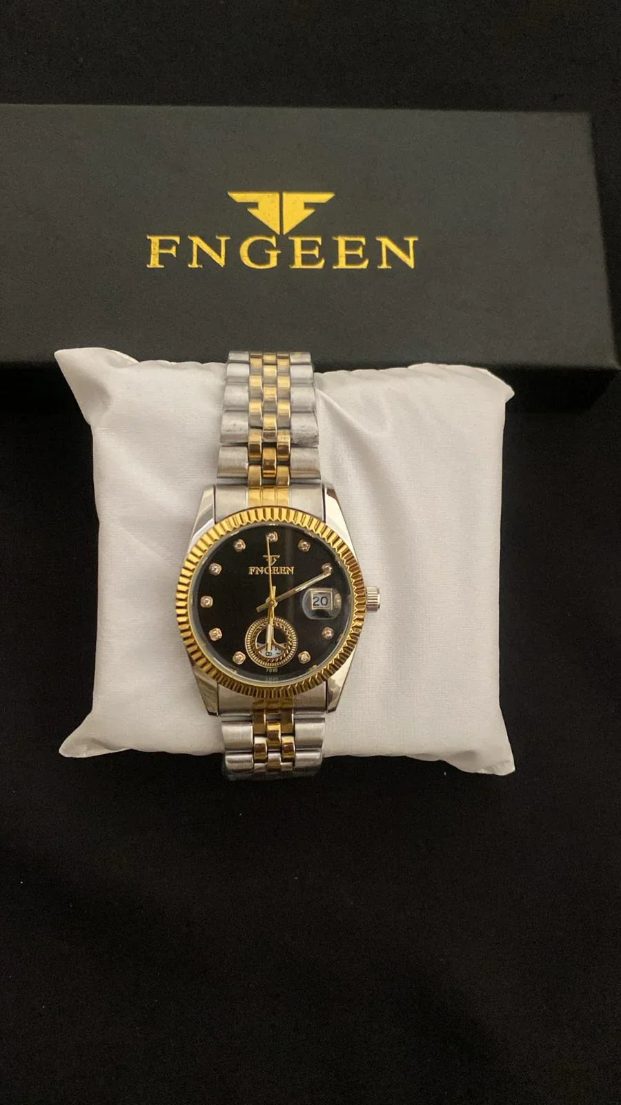 Fngeen Two Tone Black Watch - My Store
